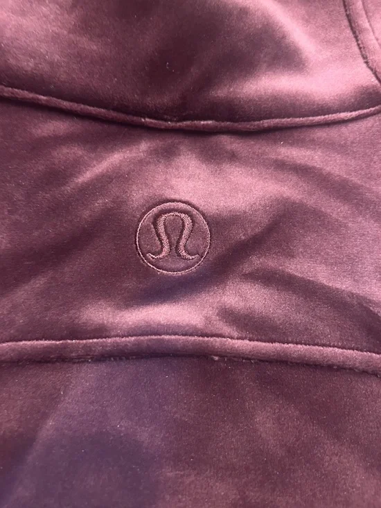 Lululemon Oversized Funnel-neck Half zip scuba velvet garnet red -XL/XXL NWOT - Picture 13 of 14